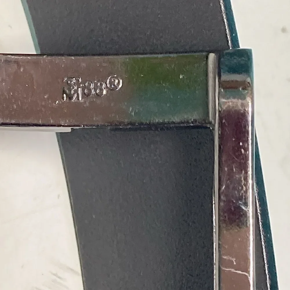 McJim Men’s Black Leather Belt Classic Leather Fits Waists 50 to 54” Around
